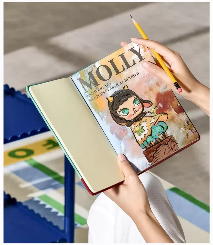 MOLLY-vuosipäiväpatsaat klassinen retro 2 -sarja – muistikirja