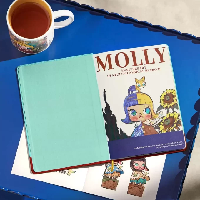 MOLLY-vuosipäiväpatsaat klassinen retro 2 -sarja – muistikirja