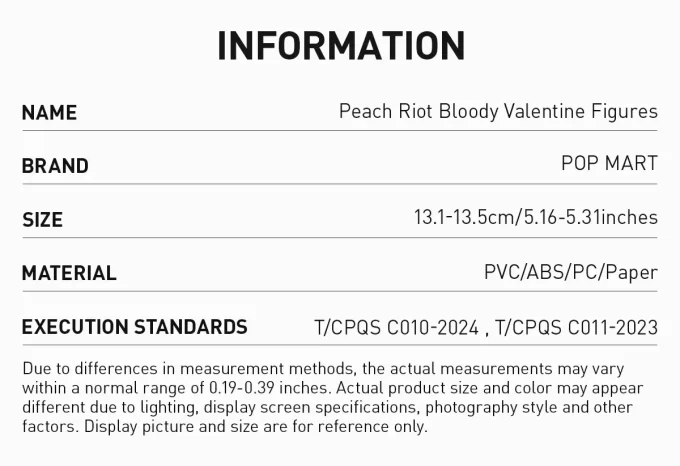Peach Riot Bloody Valentine -hahmot