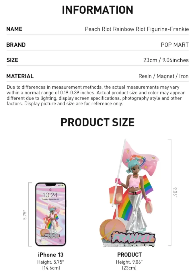 Peach Riot Rainbow Riot -figuuri – Frankie