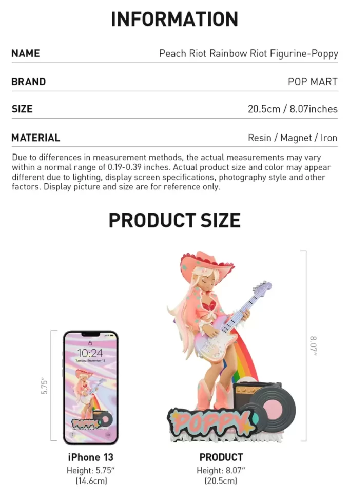 Peach Riot Rainbow Riot -figuuri – Unikko