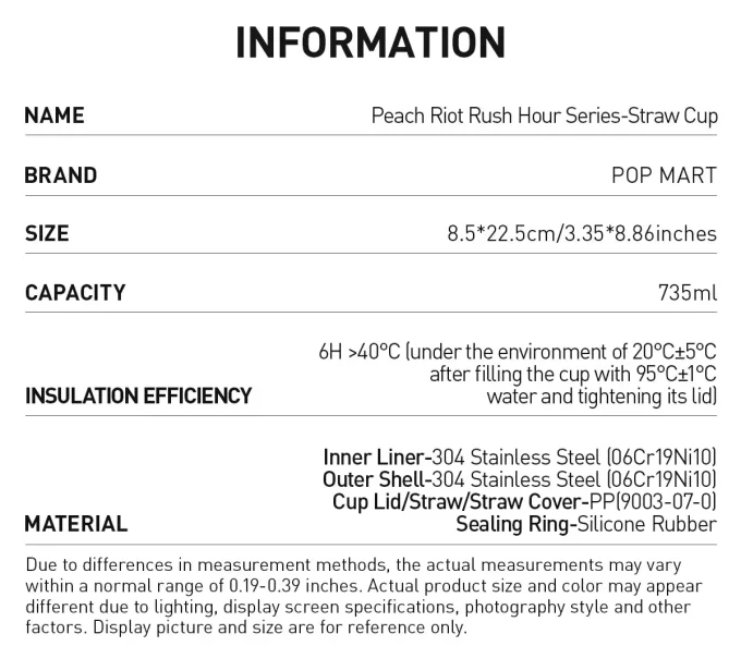 Peach Riot Rush Hour -sarja – Straw Cup