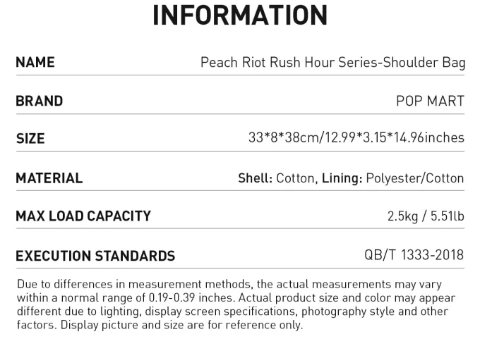 Peach Riot Rush Hour -sarjan olkalaukku