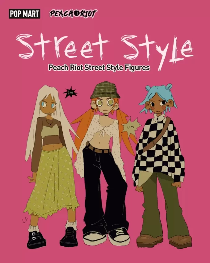 Peach Riot Street Style -hahmot