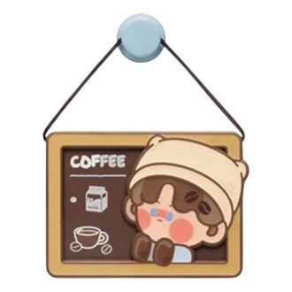 Pop Bean Coffee Factory -jääkaappimagneetti ”Pino Jelly Milk Coffee Love”