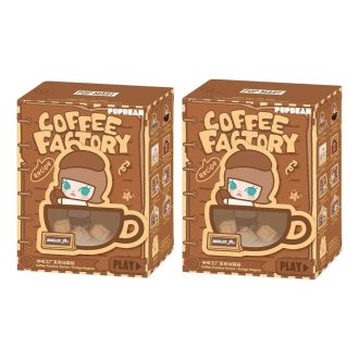 Pop Bean Coffee Factory -jääkaappimagneetti sinetöidyssä kotelossa (2 sokeaa laatikkoa)