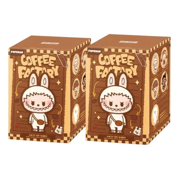 Pop Bean Coffee Factory pehmo riipus sinetöity kotelo (2 sokeaa rasiaa)