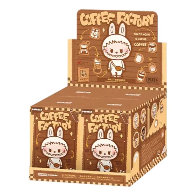 Pop Bean Coffee Factory pehmo riipus sinetöity kotelo (4 sokeaa rasiaa)