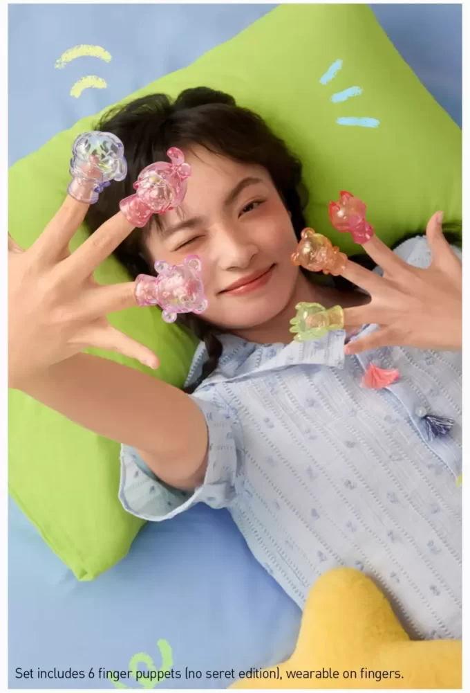 POP BEAN Pajama Hand Puppet -sarjan boksisetti