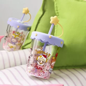 POP BEAN Pyjama Party -kaksikerroksinen ravistettava pillimuki