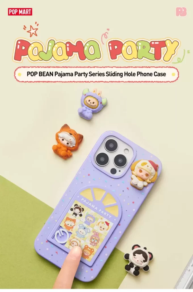 POP BEAN Pyjama Party -puhelinkotelo liukuvalla reiällä