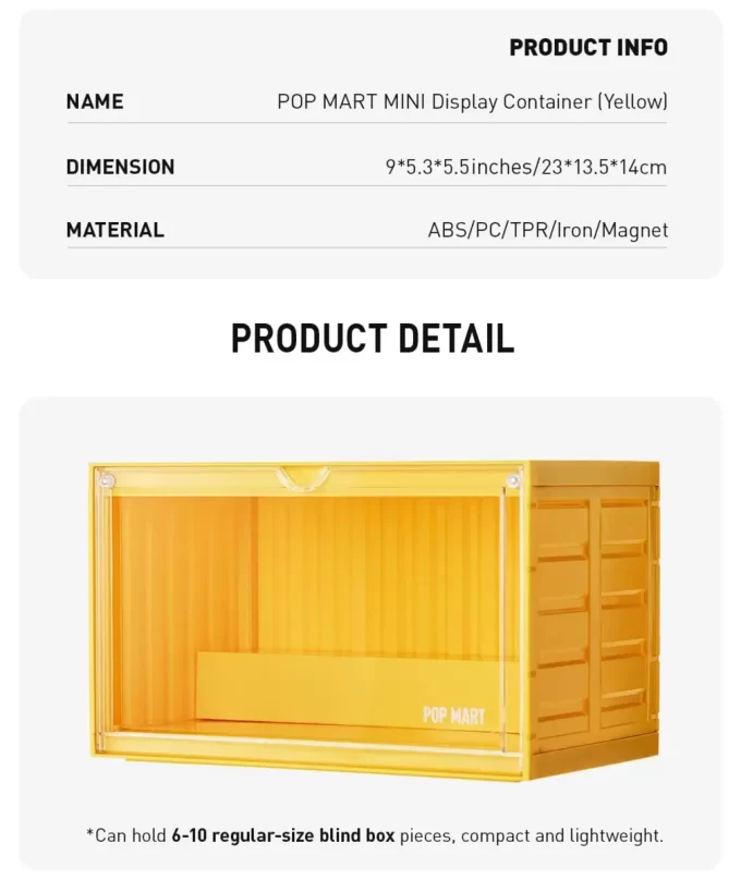 POP MART MINI -vitriini