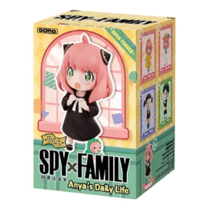 Pop Mart SPY X FAMILY Anya’s Everyday DLC -hahmot sinetöidyssä kotelossa (1 sokea laatikko)
