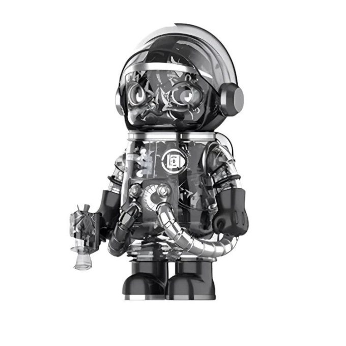 Pop Mart x CLOT Mega Space Molly Black Alienagra -setti 400%