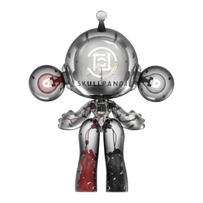 Pop Mart x Clot Skullpanda Mega Invincible Love -figuuri 1000%