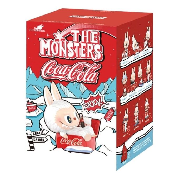 Pop Mart x Coca-Cola The Monsters Labubu -figuuri sinetöidyssä kotelossa (1 sokea laatikko)