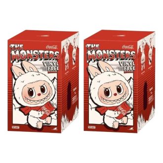 Pop Mart x Coca Cola The Monsters Labubu -juoma sinetöity laatikko (2 pulloa)