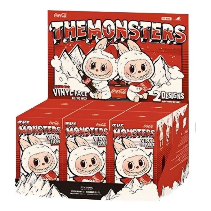Pop Mart x Coca Cola The Monsters Labubu -sinetöity laatikko (6 pulloa)