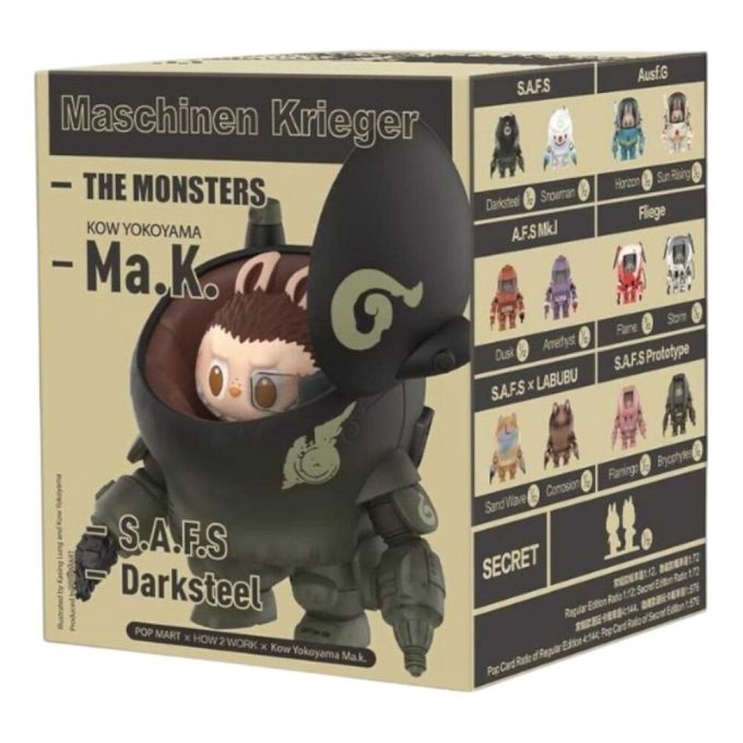 Pop Mart x Kow Yokoyama MA.K.The Monsters Labubu sinetöity kotelo (1 sokea laatikko)