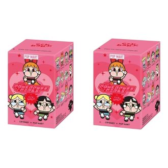Pop Mart x Powerpuff Girls CryBaby -vinyylihahmot sinetöidyssä kotelossa (2 sokeaa laatikkoa)