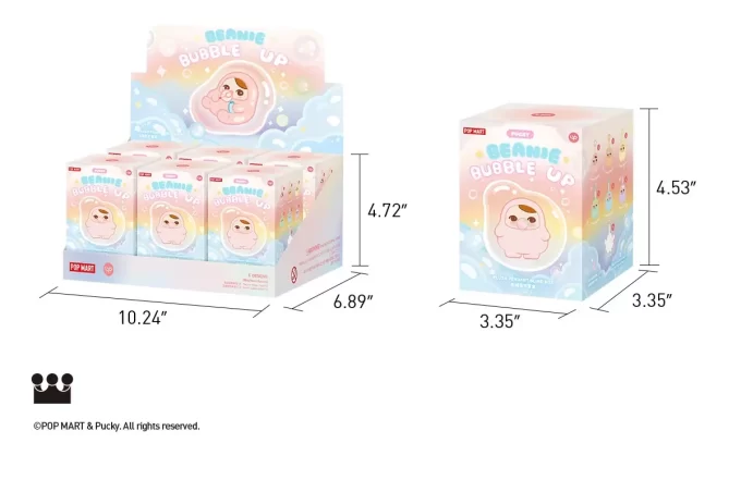 PUCKY BEANIE BUBBLE UP -SARJA – Pehmoinen riipusverholaatikko