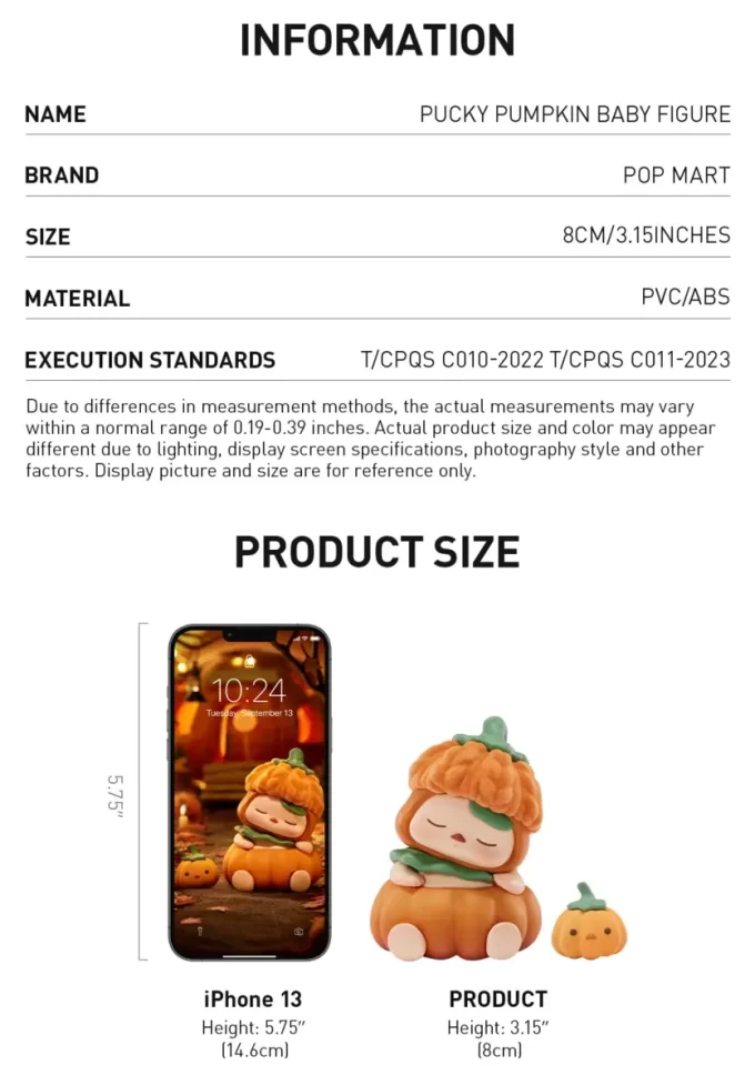 PUCKY Pumpkin -vauvahahmo