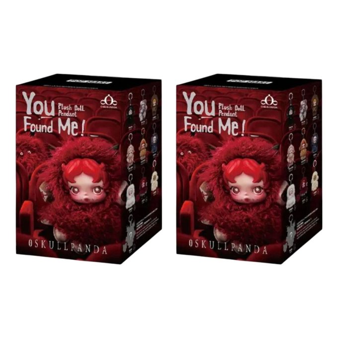 Skullpanda You Found Me -pehmolelu-nukke, sinetöity kotelo (2 kpl)