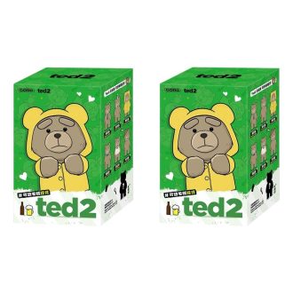 Ted2-nallekarhu pehmo riipus sinetöidyssä kotelossa (2 sokeaa rasiaa)