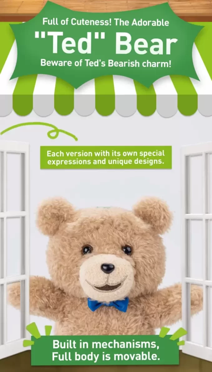 Ted2-nallekarhu pehmoinen riipus