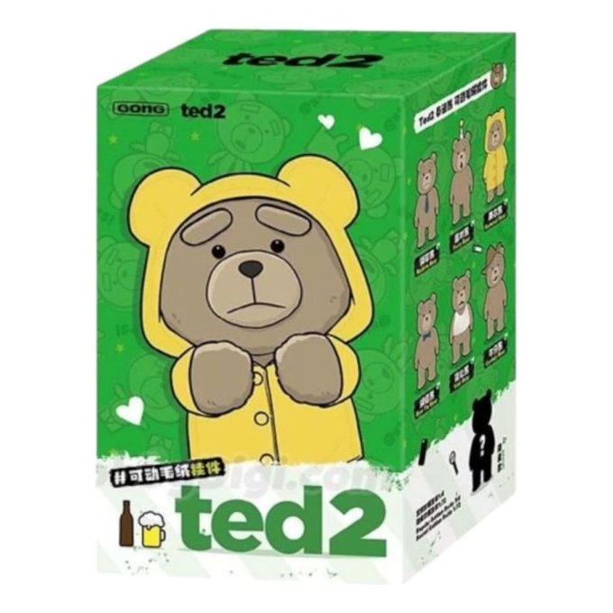 Ted2-nallekarhu pehmoinen riipus sinetöidyssä kotelossa (1 sokea rasia)