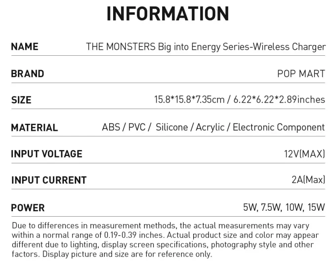 THE MONSTERS Big Into Energy -sarjan langaton laturi