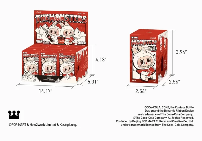 THE MONSTERS COCA-COLA -SARJA – Vinyylikasvot sokea laatikko
